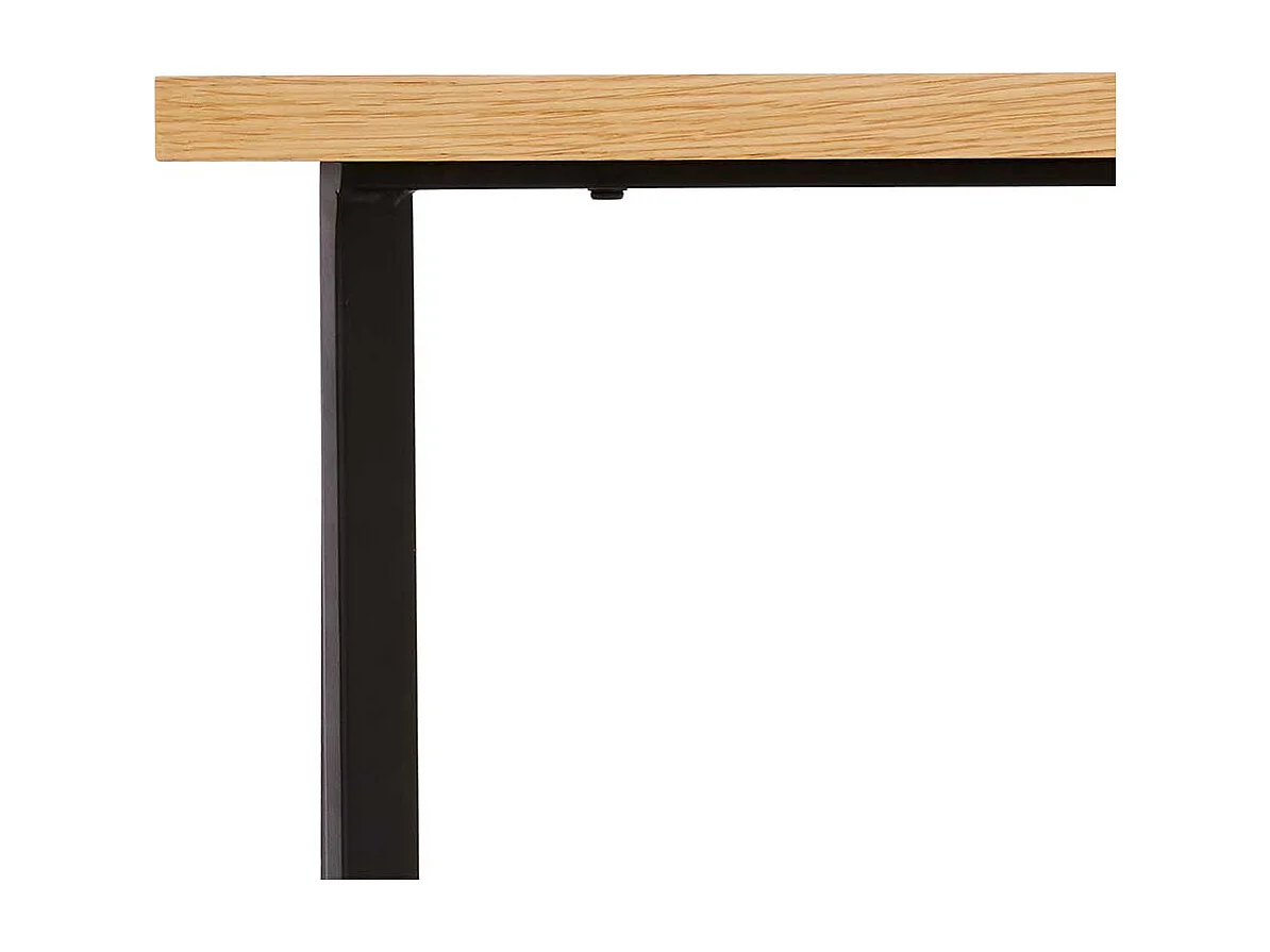 Retro Sofatisch mit Eiche furniert quadratisch