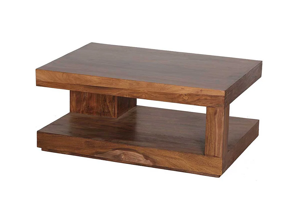 Couchtisch Sheesham Massivholz 90 cm breit 40 cm hoch