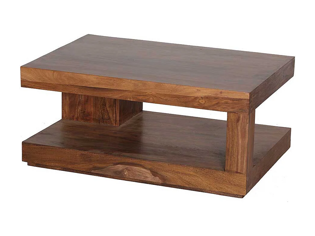 Couchtisch Sheesham Massivholz 90 cm breit 40 cm hoch