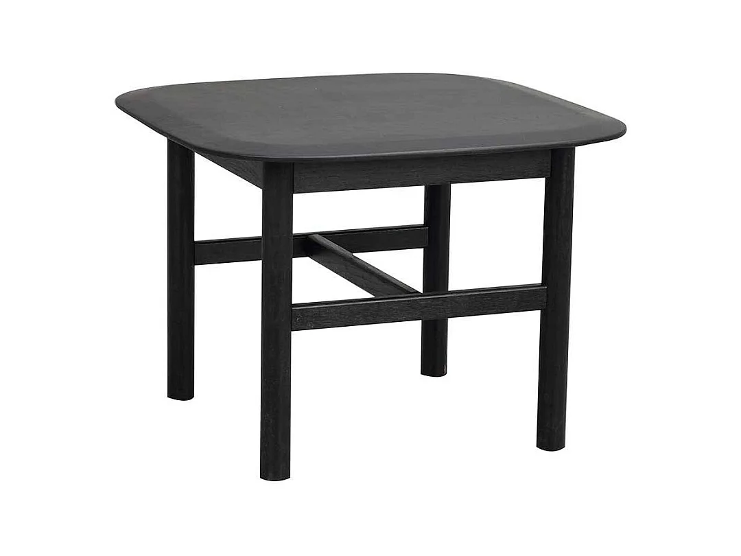 Schwarzer Couchtisch in modernem Design Eiche Massivholz