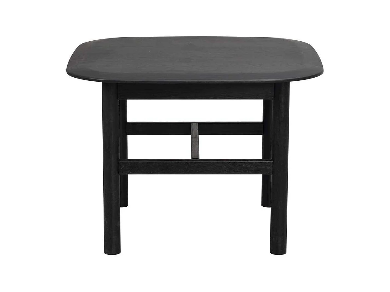 Schwarzer Couchtisch in modernem Design Eiche Massivholz