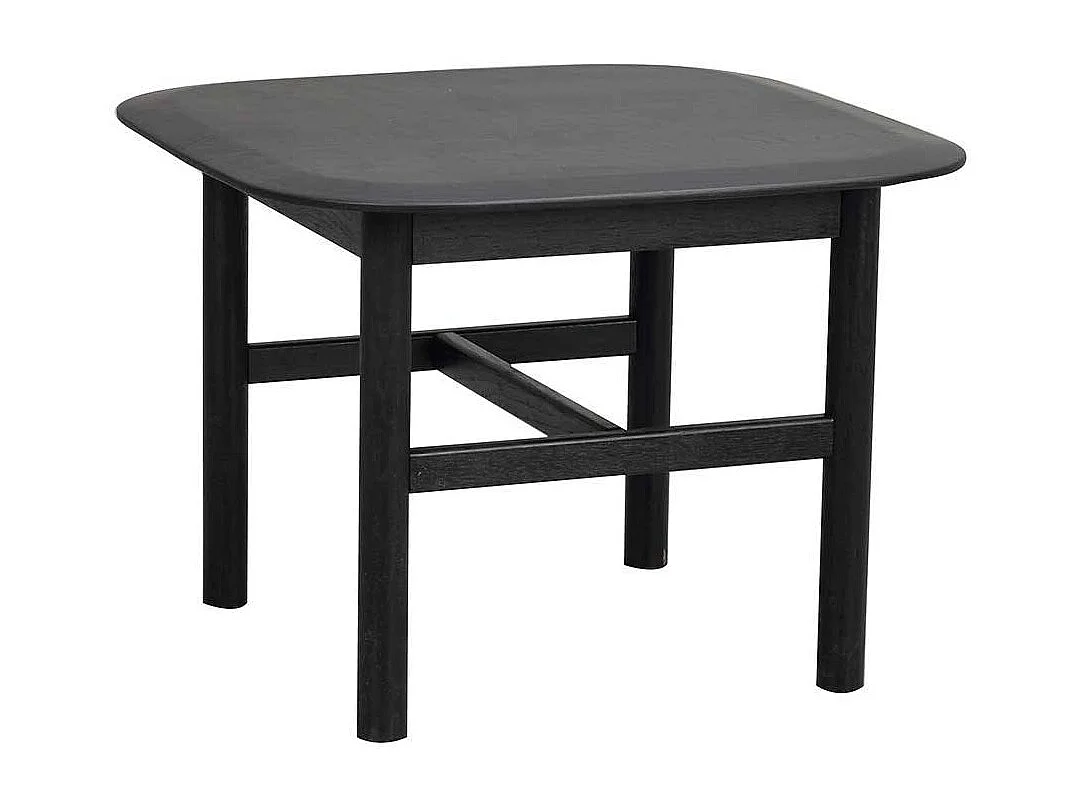 Schwarzer Couchtisch in modernem Design Eiche Massivholz