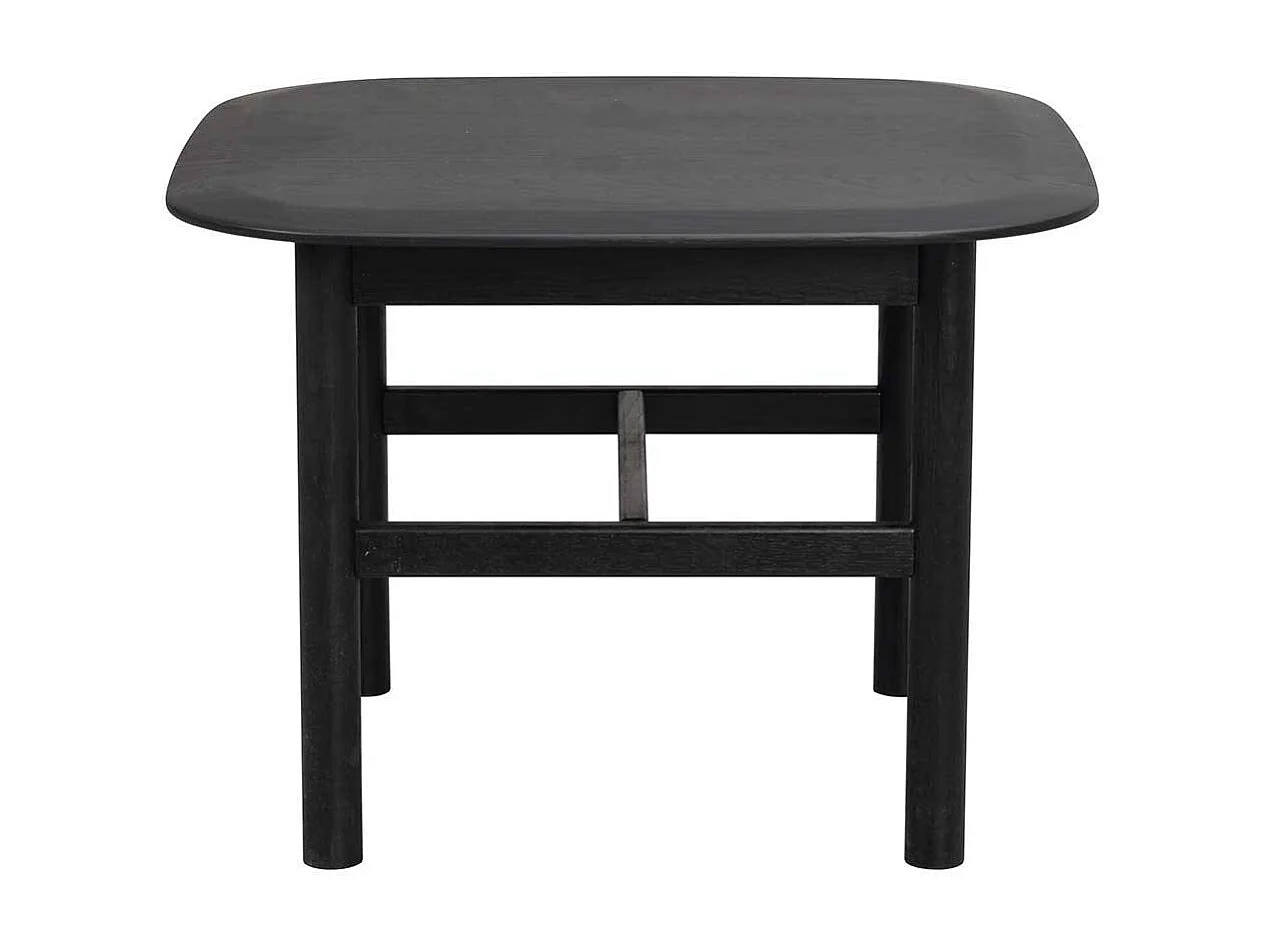 Schwarzer Couchtisch in modernem Design Eiche Massivholz