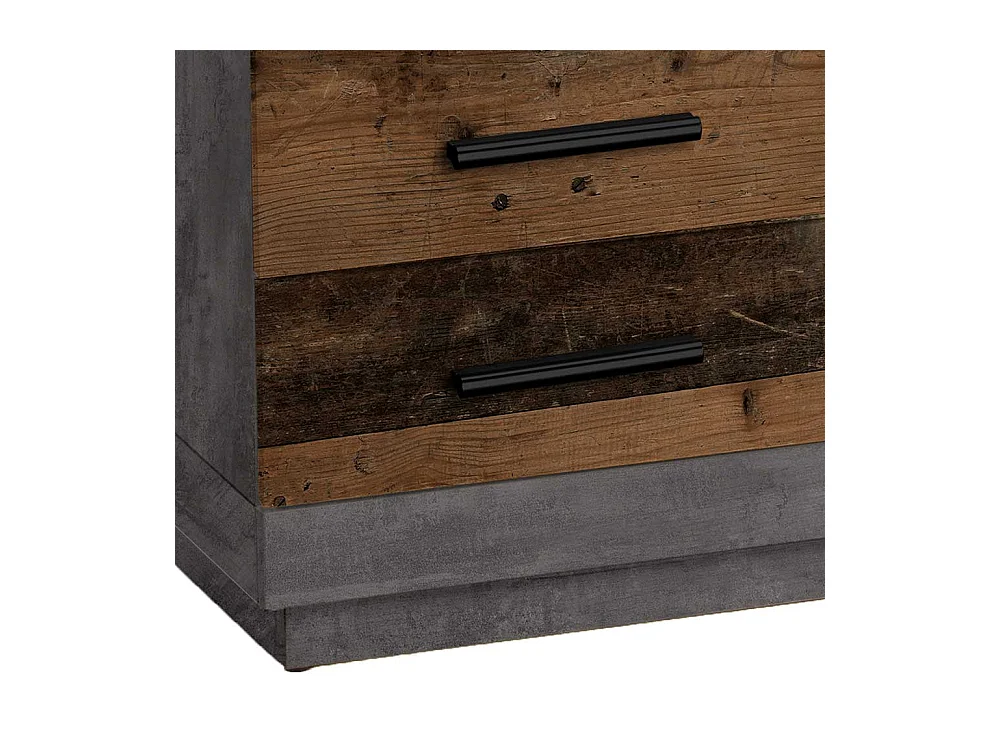 Sofa Tisch modern in Beton Grau quadratisch 80x46x80 cm