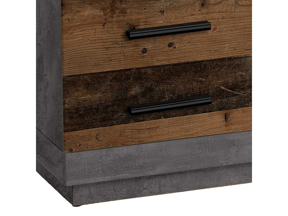 Sofa Tisch modern in Beton Grau quadratisch 80x46x80 cm