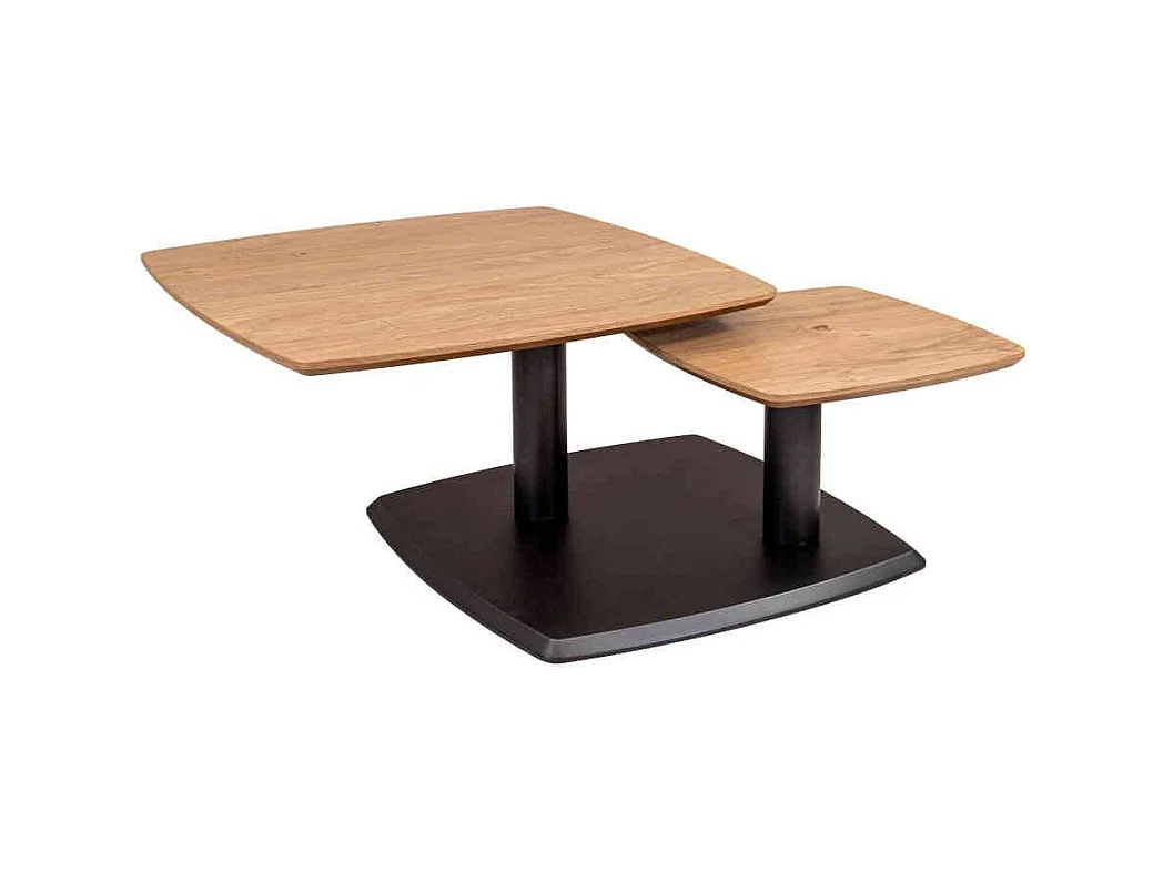 Couchtisch verstellbar in Wildeichefarben Anthrazit