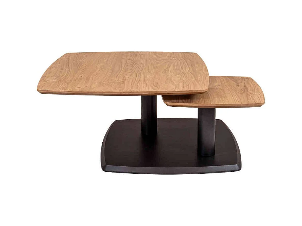 Couchtisch verstellbar in Wildeichefarben Anthrazit