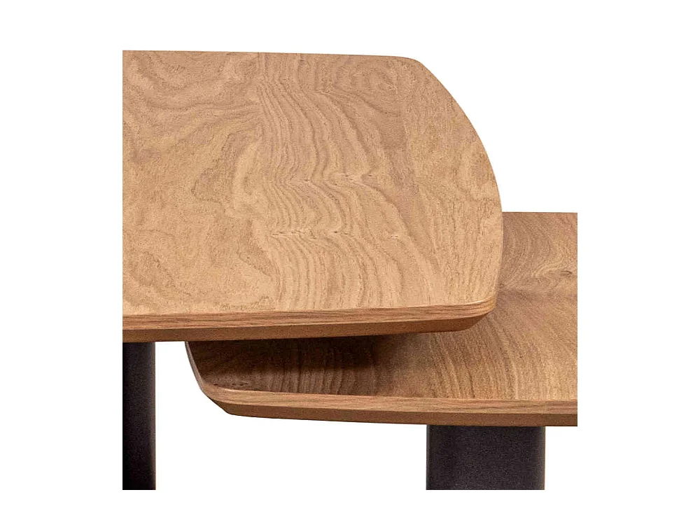 Couchtisch verstellbar in Wildeichefarben Anthrazit