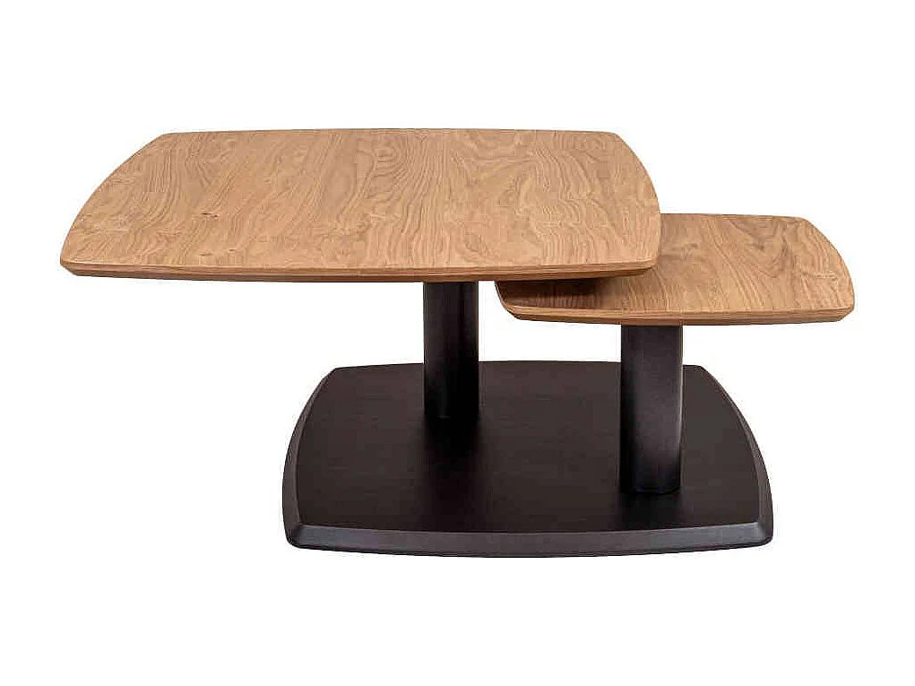 Couchtisch verstellbar in Wildeichefarben Anthrazit