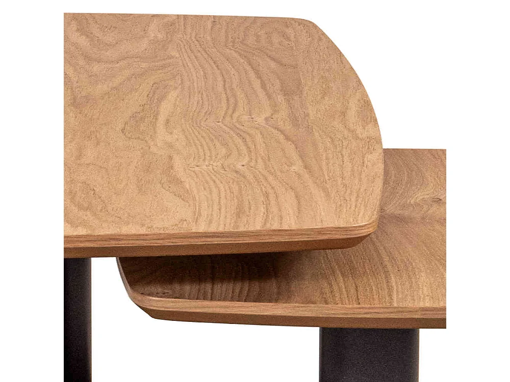 Couchtisch verstellbar in Wildeichefarben Anthrazit