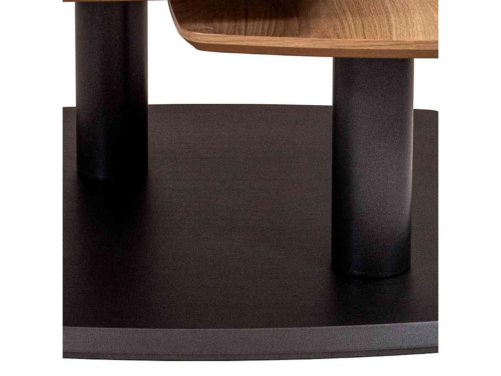 Couchtisch verstellbar in Wildeichefarben Anthrazit