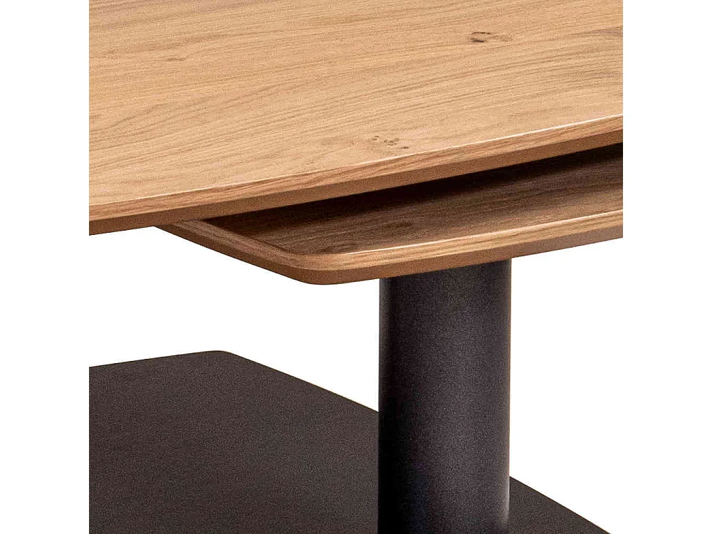 Couchtisch verstellbar in Wildeichefarben Anthrazit