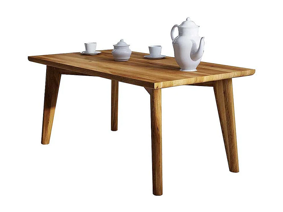 Holz Couchtisch aus Wildeiche Massivholz geölt