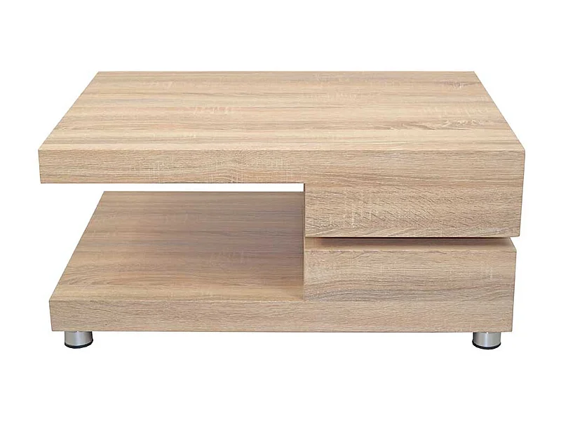 Couchtisch in Sonoma Eiche schwenkbarer Tischplatte