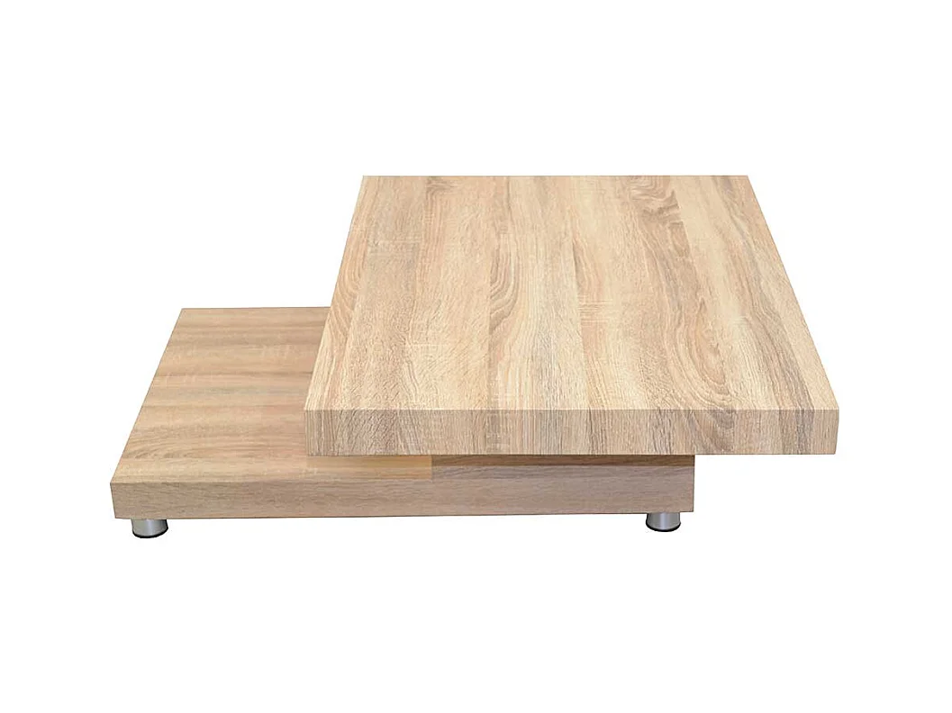 Couchtisch in Sonoma Eiche schwenkbarer Tischplatte