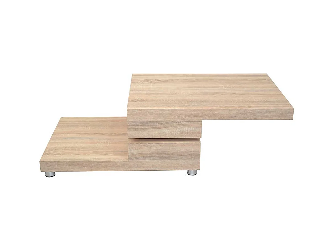 Couchtisch in Sonoma Eiche schwenkbarer Tischplatte