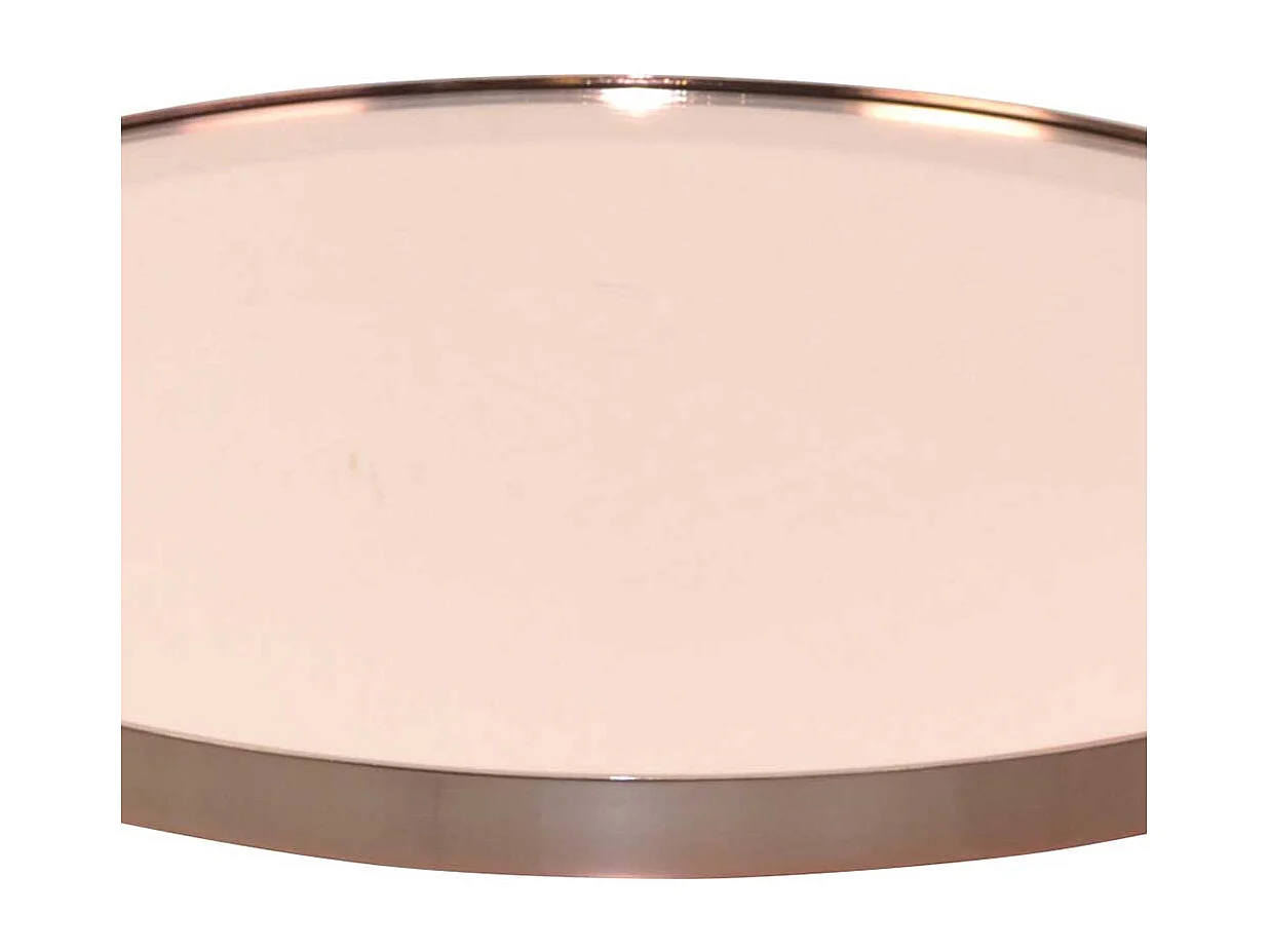 Design Wohnzimmertisch in Rosegold Vierfußgestell Metall