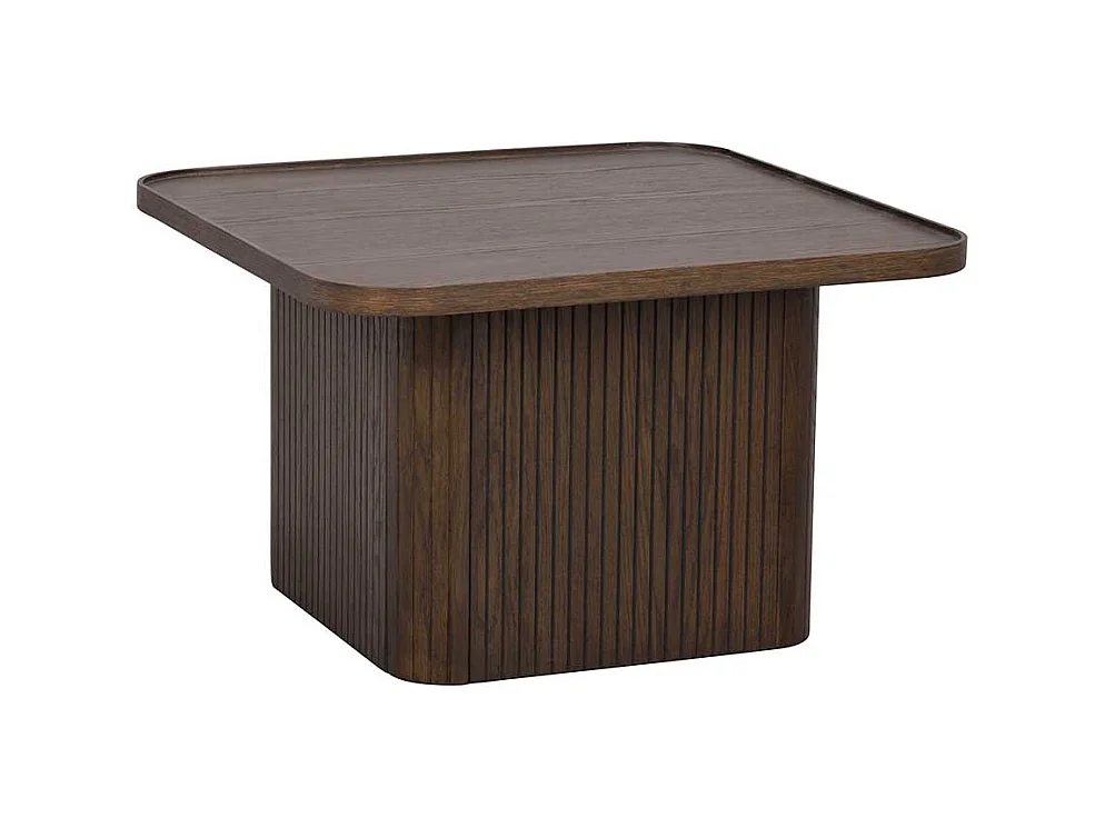 Couchtisch Designercouchtisch in Eiche dunkel mit Holzwerkstoff Oberfläche