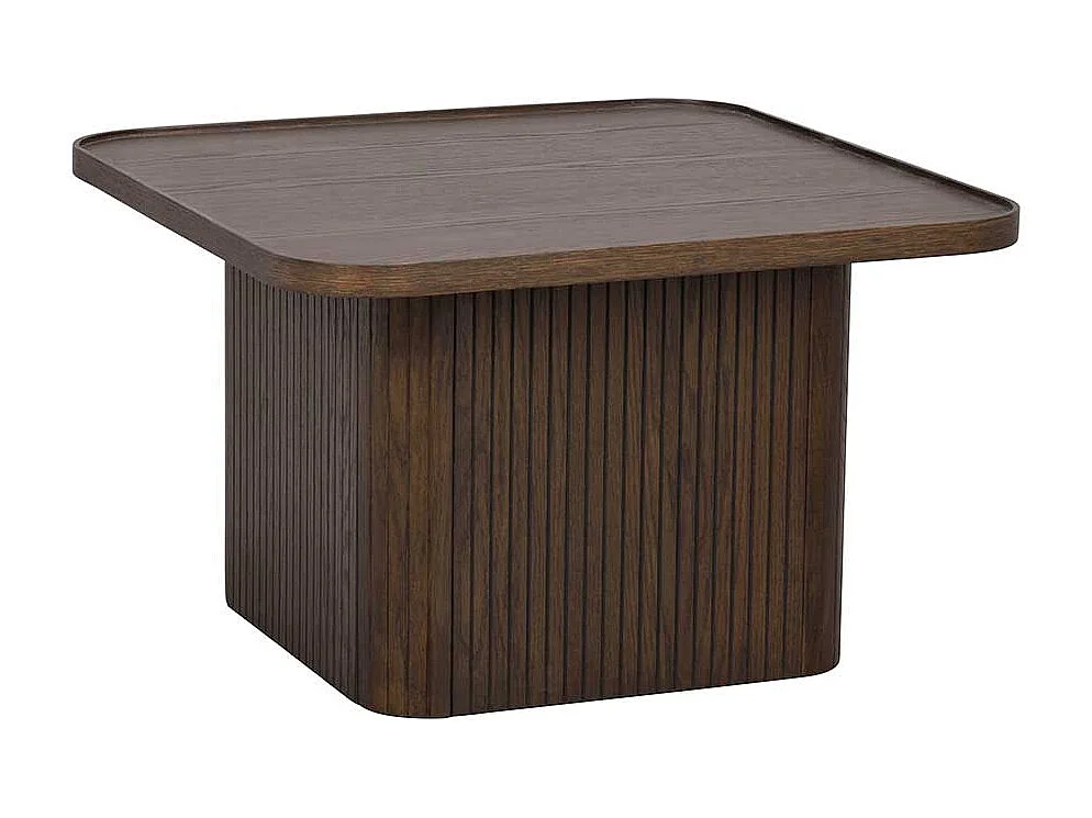 Couchtisch Designercouchtisch in Eiche dunkel mit Holzwerkstoff Oberfläche