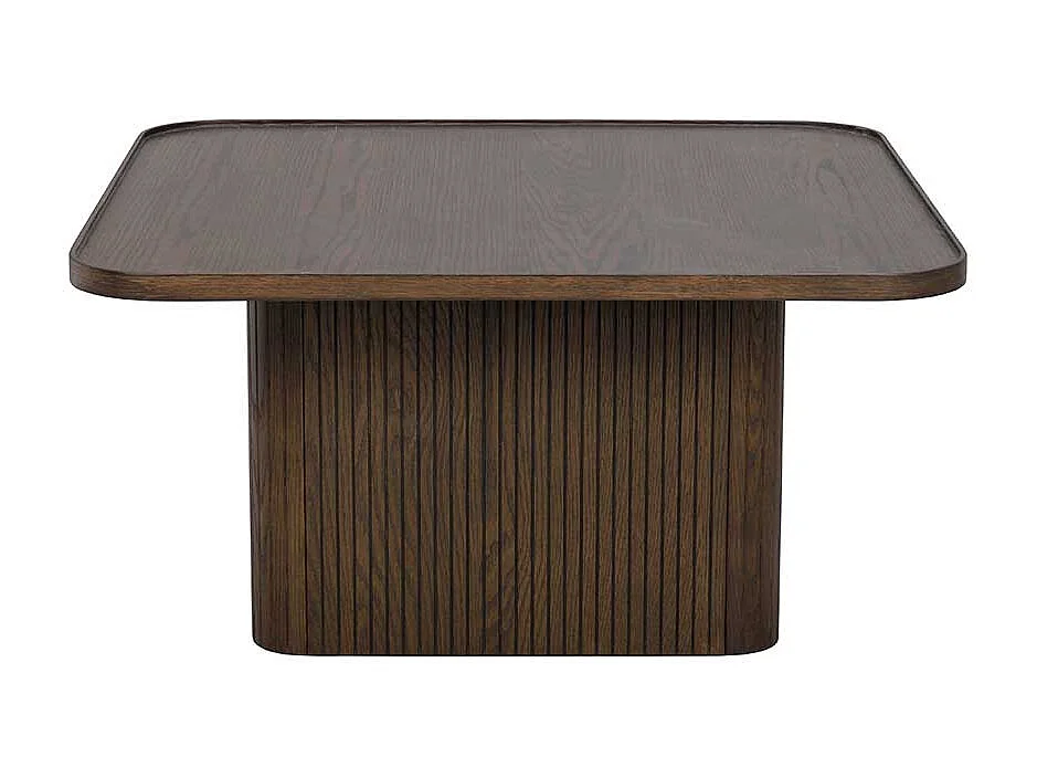 Couchtisch Designercouchtisch in Eiche dunkel mit Holzwerkstoff Oberfläche