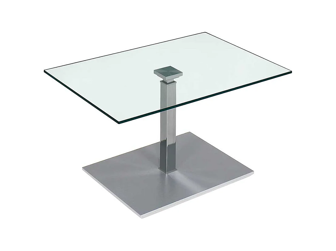 Glastisch h�henverstellbar rollbar