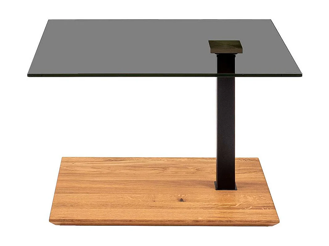 Wohnzimmer Tisch mit Glasplatte höhenverstellbar