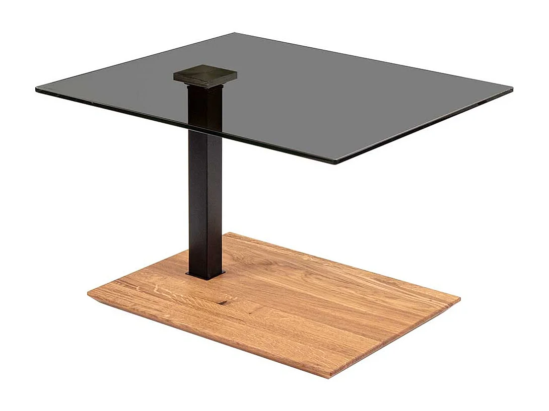 Wohnzimmer Tisch mit Glasplatte höhenverstellbar
