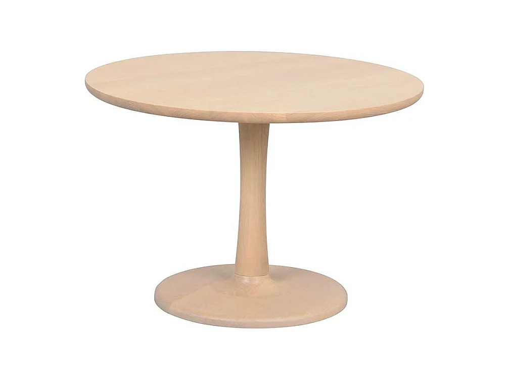 Couchtisch Salontisch in runder Form mit Tellerfußgestell