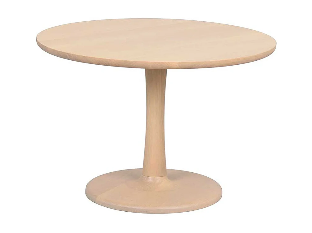 Couchtisch Salontisch in runder Form mit Tellerfußgestell