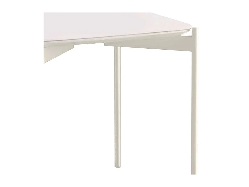Wohnzimmertisch in Weiß 55 cm breit