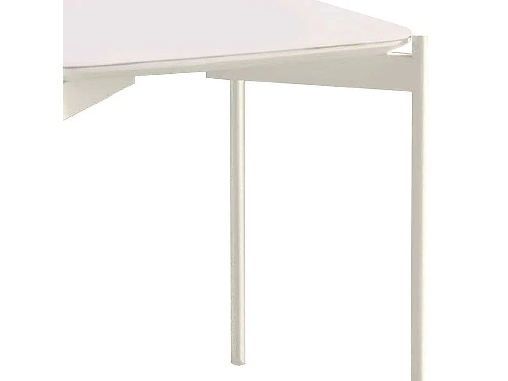 Wohnzimmertisch in Weiß 55 cm breit