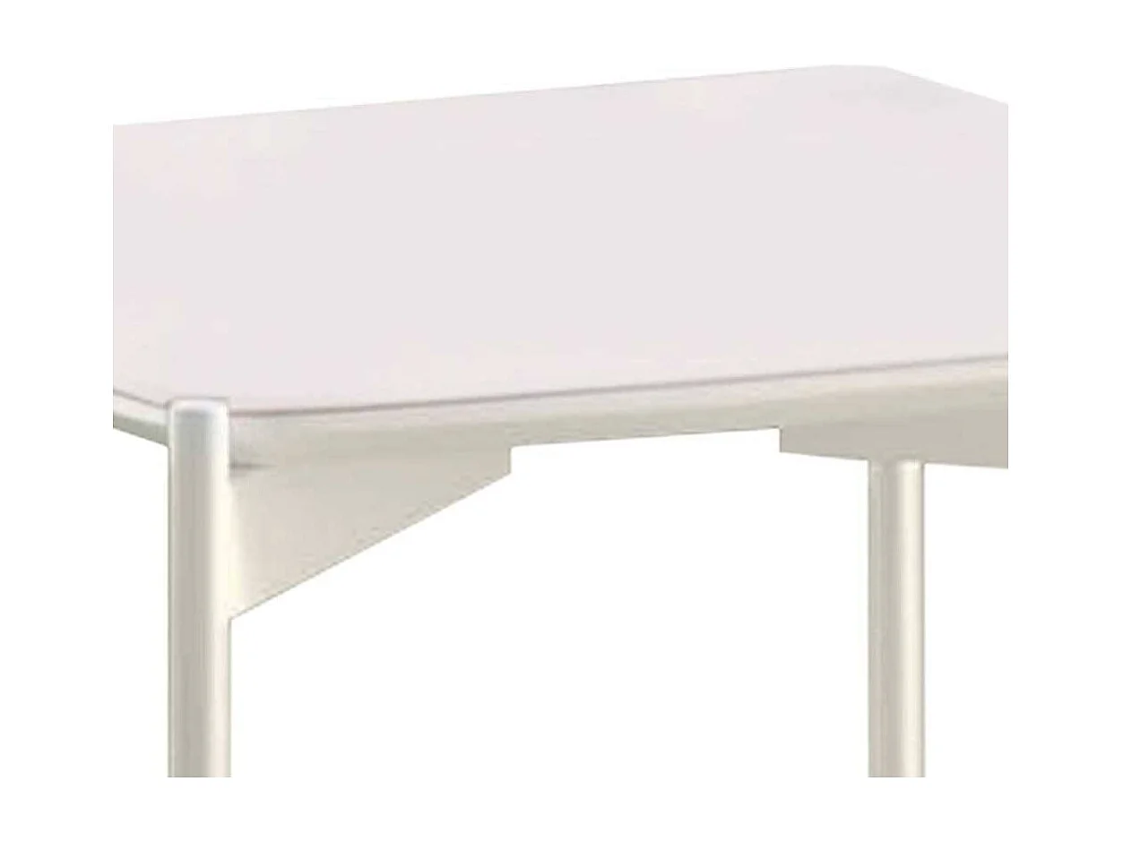 Wohnzimmertisch in Weiß 55 cm breit