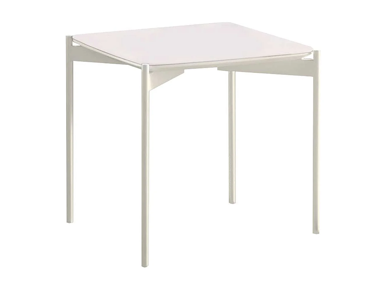 Wohnzimmertisch in Weiß 55 cm breit