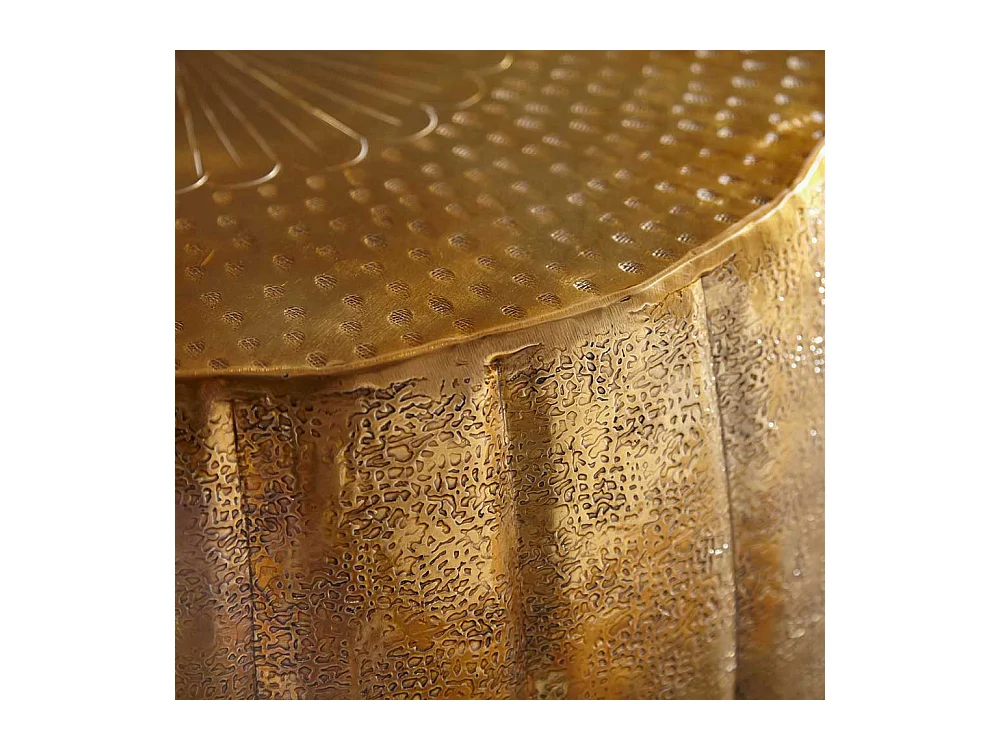 Design Couchtisch in Goldfarben lackiert 60 cm breit