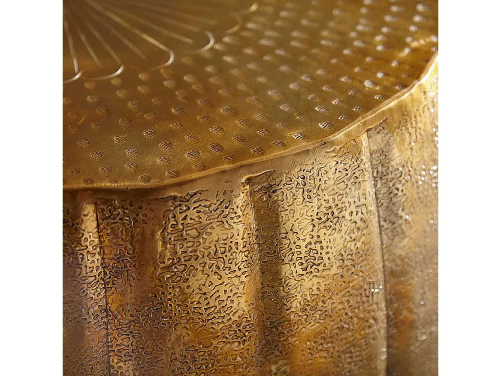 Design Couchtisch in Goldfarben lackiert 60 cm breit