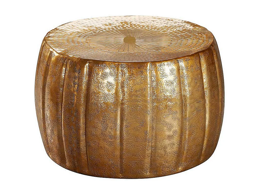 Design Couchtisch in Goldfarben lackiert 60 cm breit