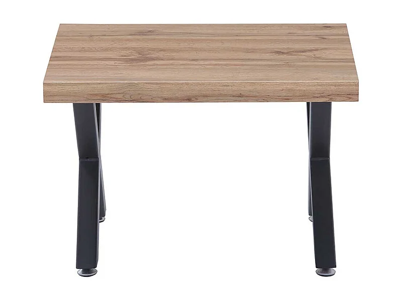 Rustikaler Couchtisch in Wildeichefarben Schwarz