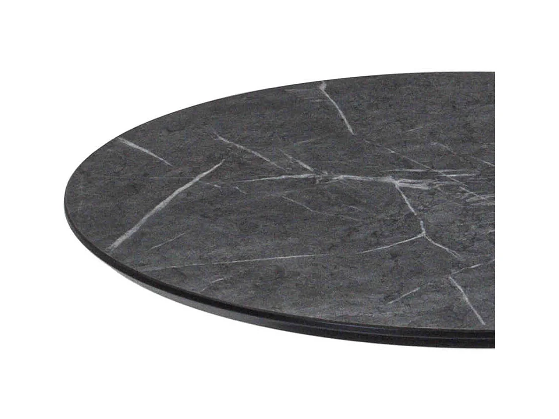 Couchtisch in Anthrazit runder Tischplatte