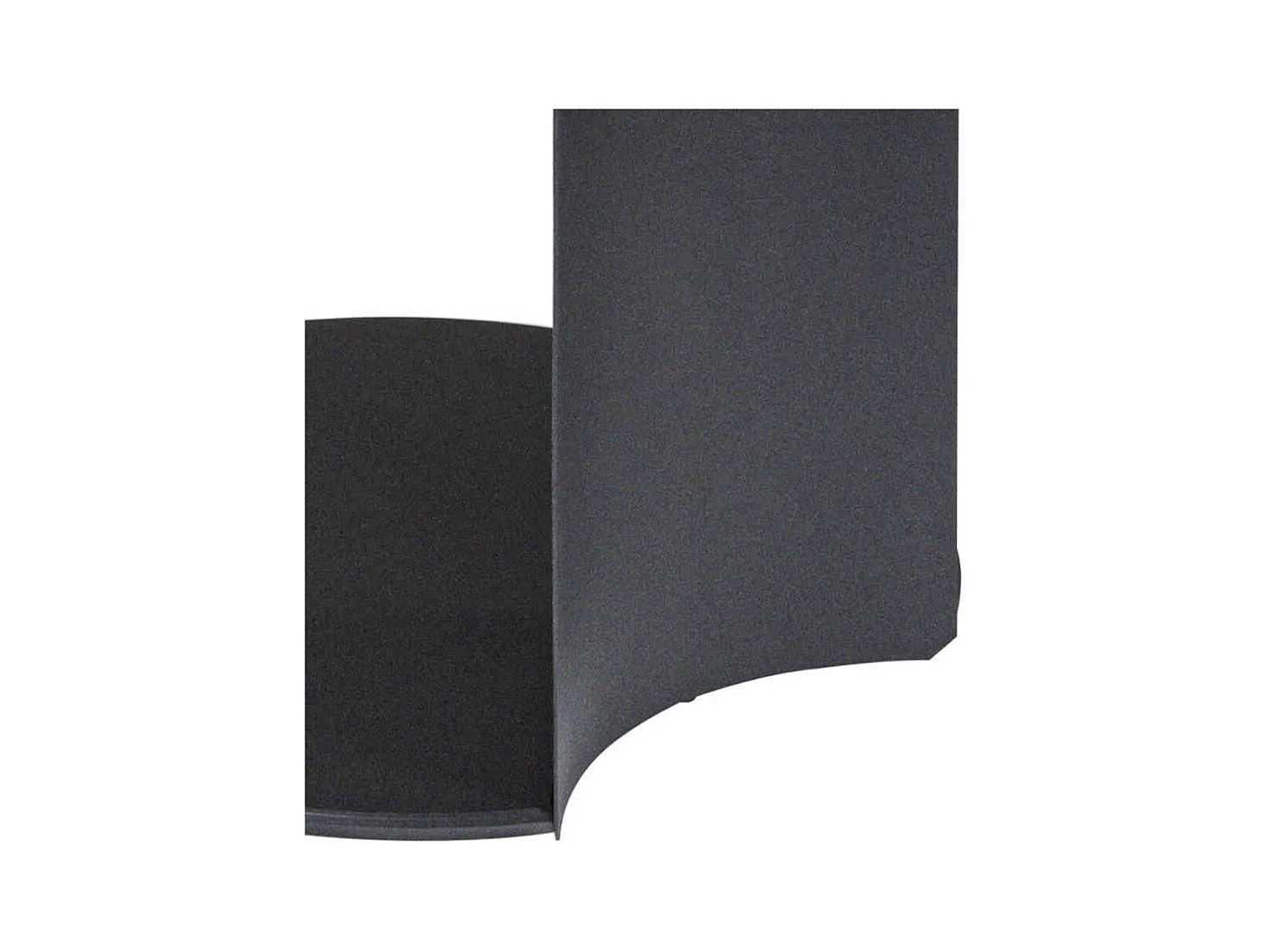 Couchtisch in Anthrazit runder Tischplatte