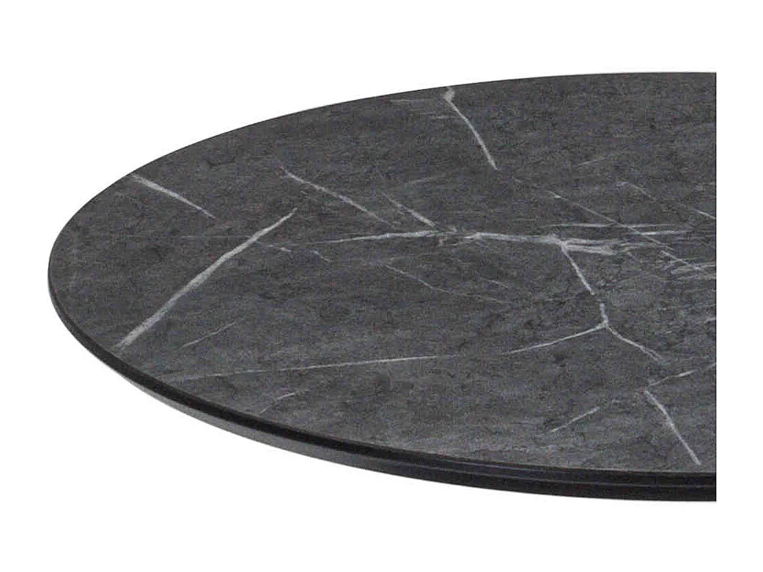 Couchtisch in Anthrazit runder Tischplatte