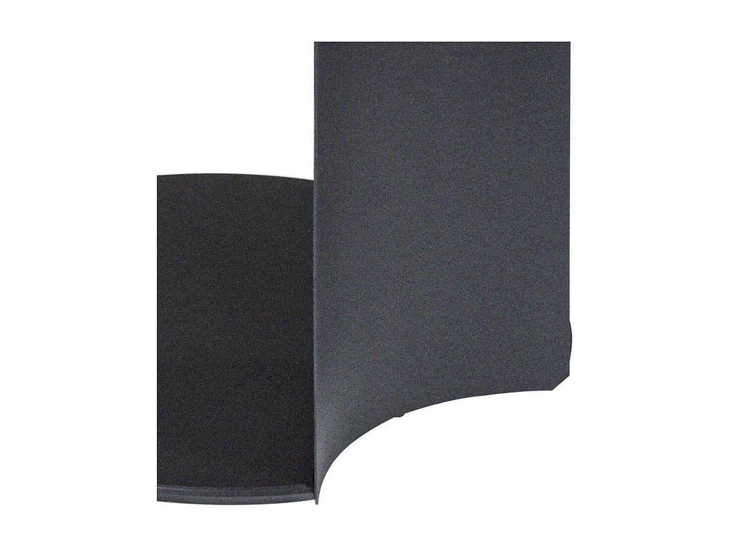 Couchtisch in Anthrazit runder Tischplatte