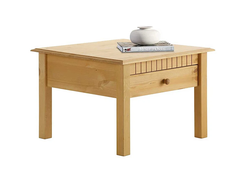 Couchtisch aus Kiefer Massivholz quadratisch