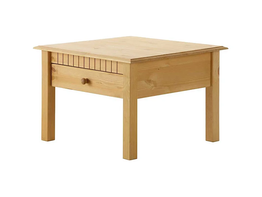 Couchtisch aus Kiefer Massivholz quadratisch