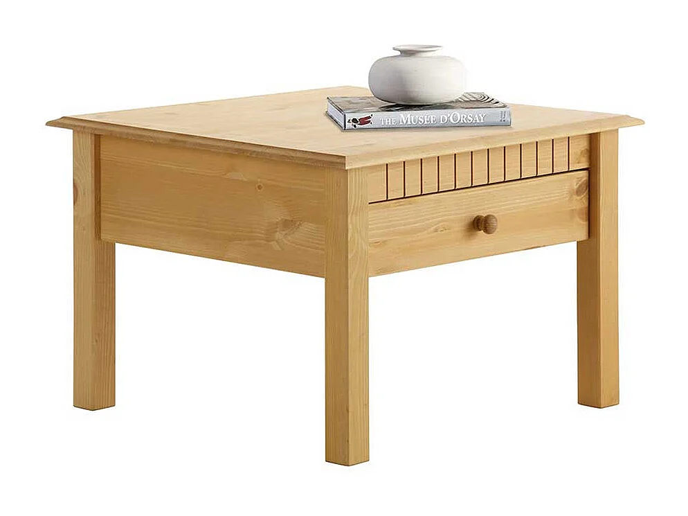 Couchtisch aus Kiefer Massivholz quadratisch