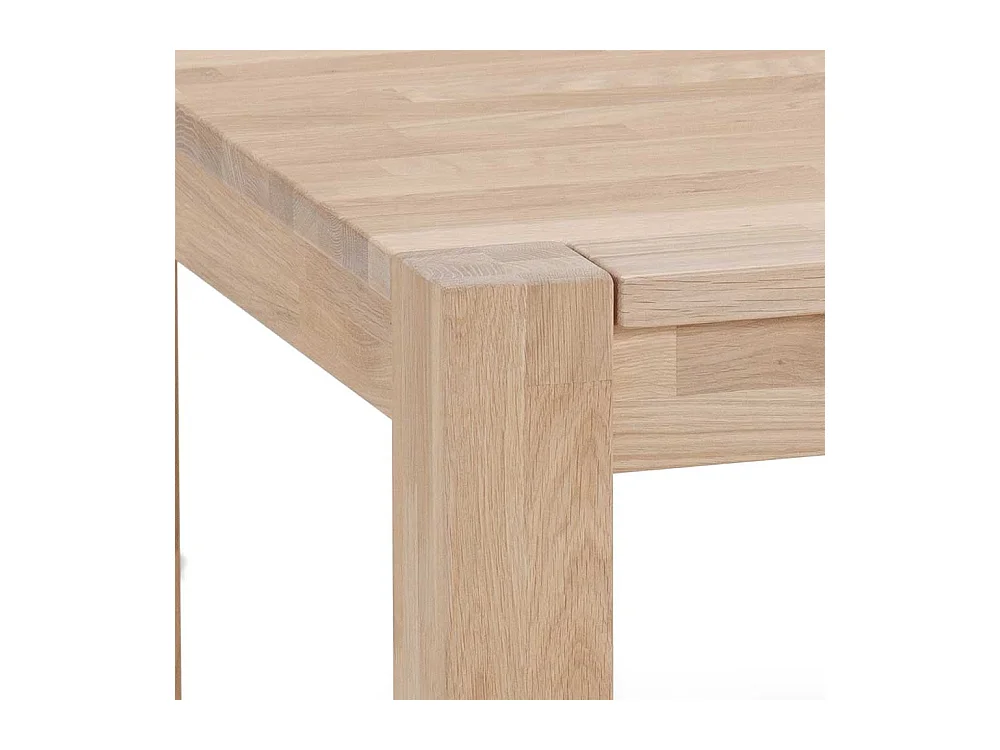 Echtholztisch für Wohnzimmer Wildeiche Massivholz