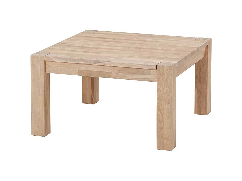 Echtholztisch für Wohnzimmer Wildeiche Massivholz