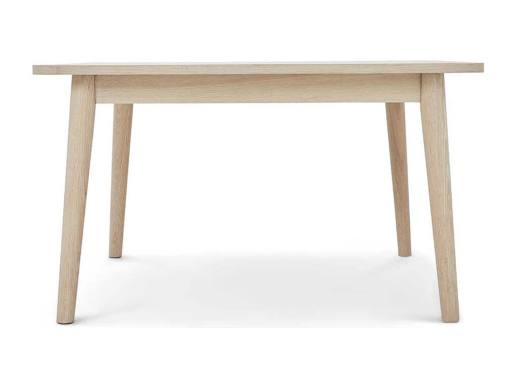 Couchtisch Sofatisch in Eiche weiß mit Vierfußgestell