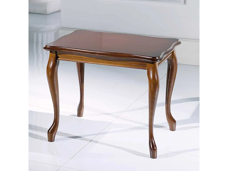 Wohnzimmer Couchtisch in Nussbaumfarben 60 cm