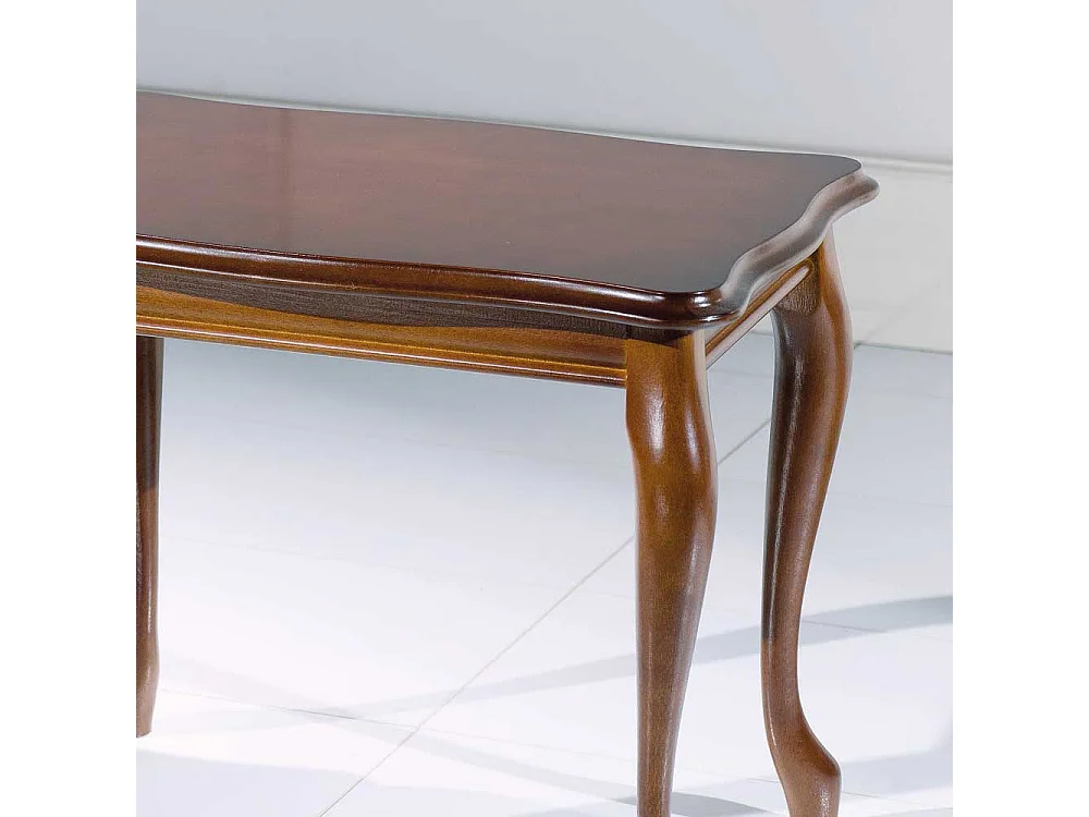 Wohnzimmer Couchtisch in Nussbaumfarben 60 cm