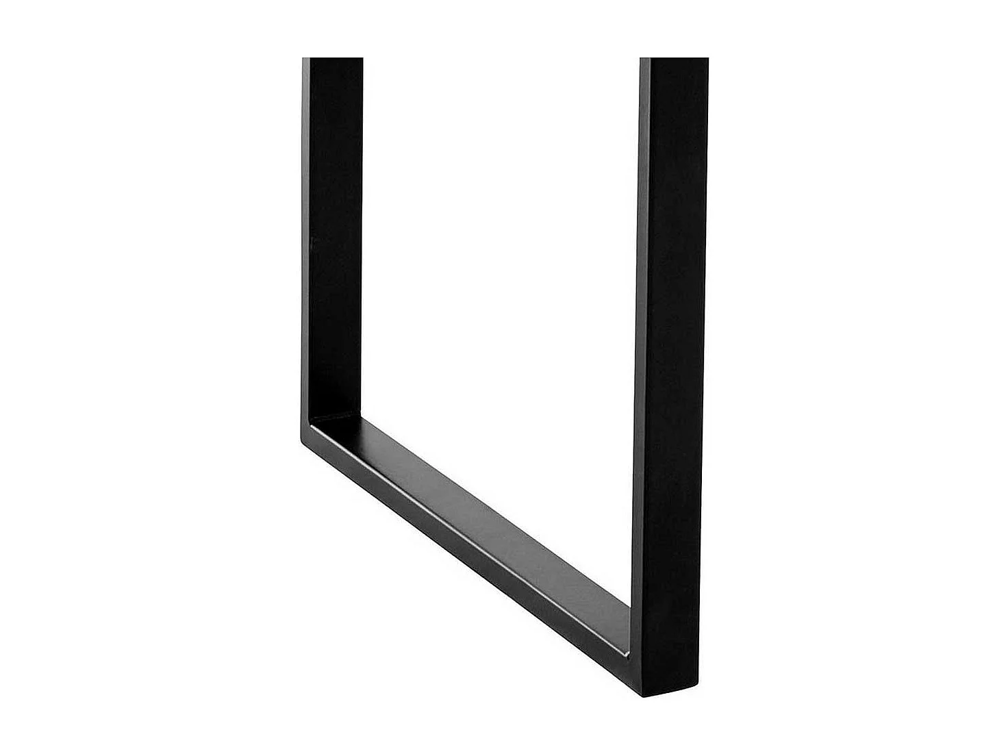 Sofa Tisch mit Bügelgestell Weiß Marmor Optik und Schwarz